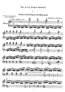 sheet music Czerny op 740
