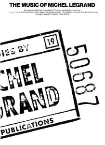 partition michel legrand partiton sheet music pdf