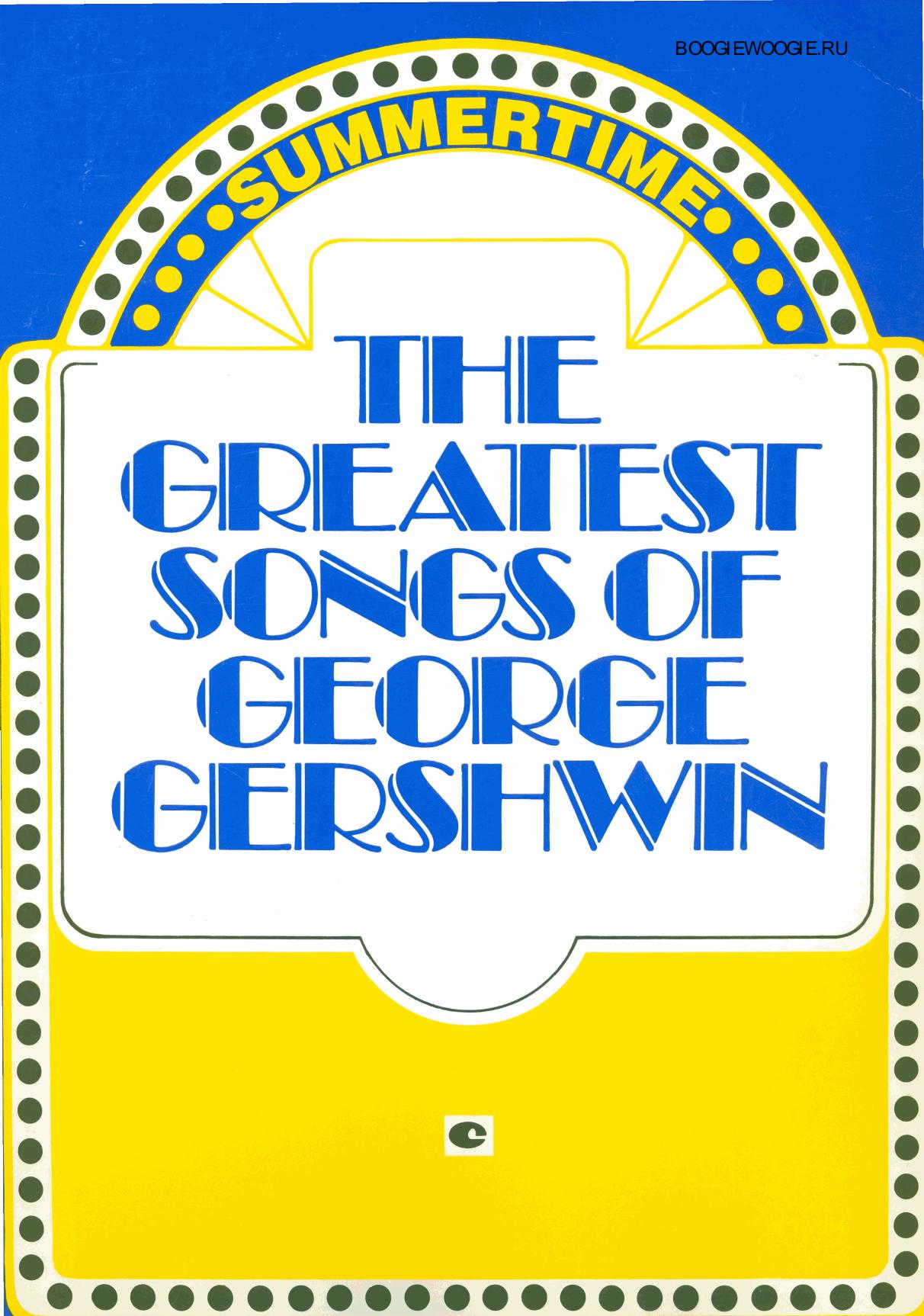 sheet music pdf George Gershwin