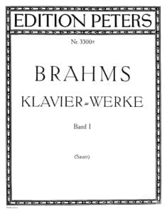 sheet music partitura Brahms