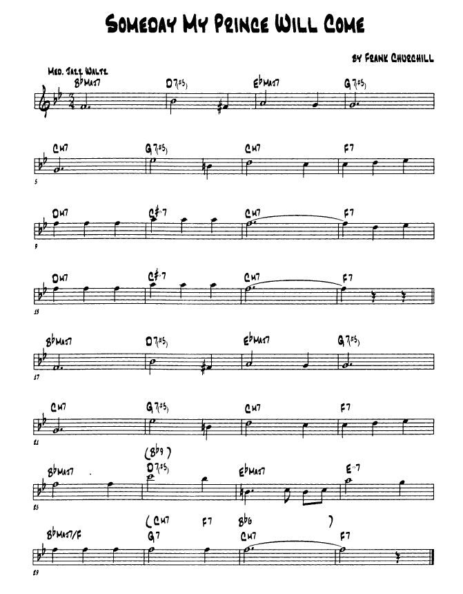 improvisation jazz sheet music