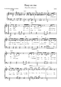 sheet music