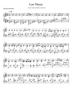 Ryuichi Sakamoto free sheet music partitura partition noten