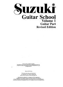 SUZUKI Guitar School Vol. 1