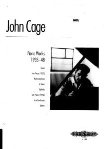 john cage sheet music