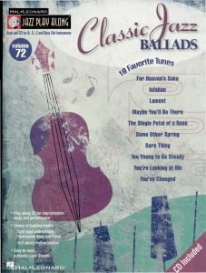 hal leonard SHEET MUSIC Jazz Play Along: CLASSIC JAZZ BALLADS VOL. 72