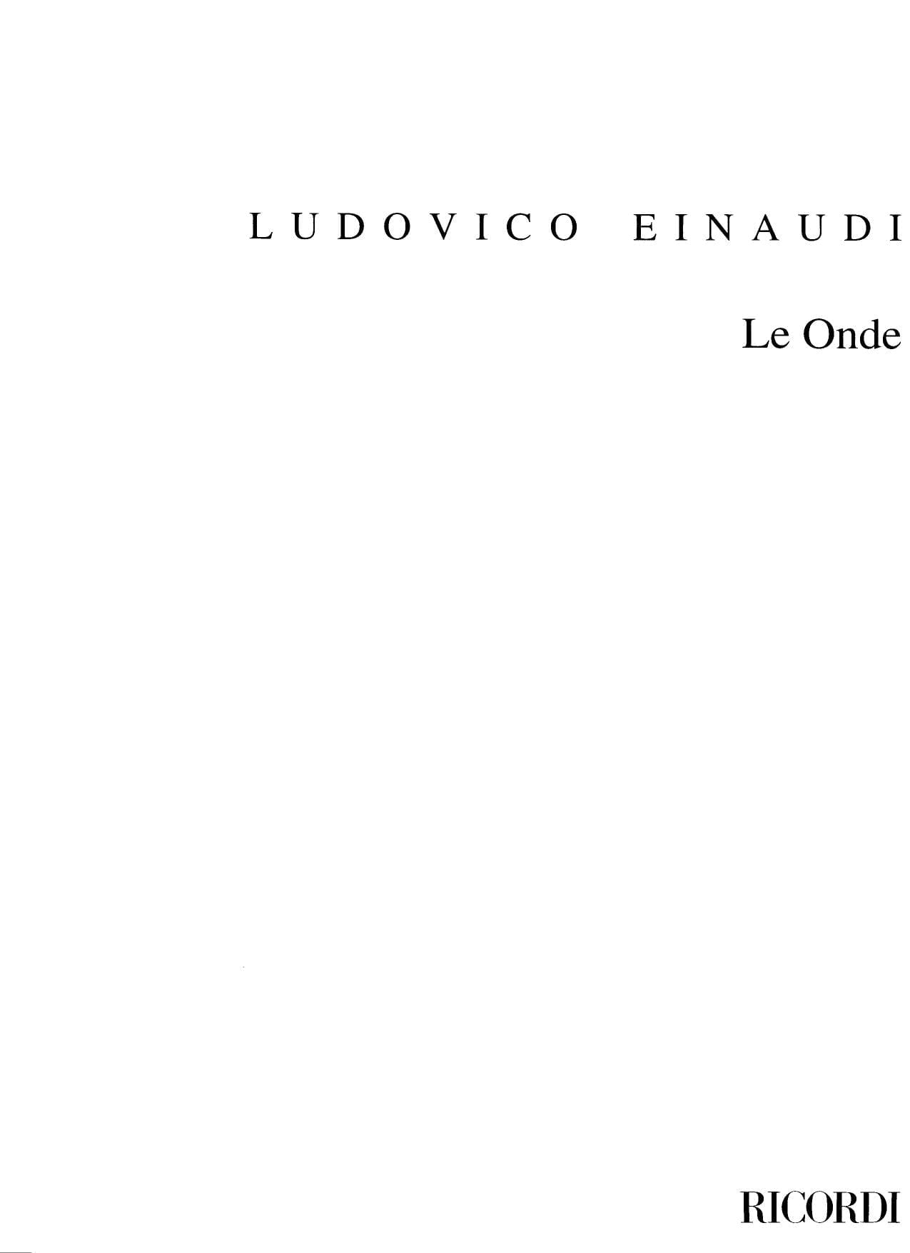 sheet music pdf Ludovico Einaudi