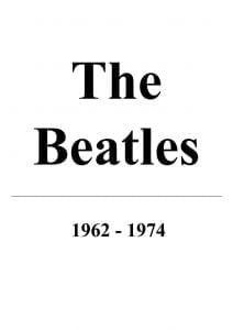 The Beatles 1962 1974 sheet music