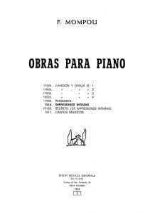 mompou sheet music pdf