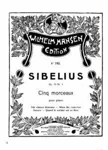sibelius sheet music pdf