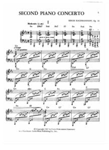Rachmaninoff: Piano Concerto  sheet music pdf