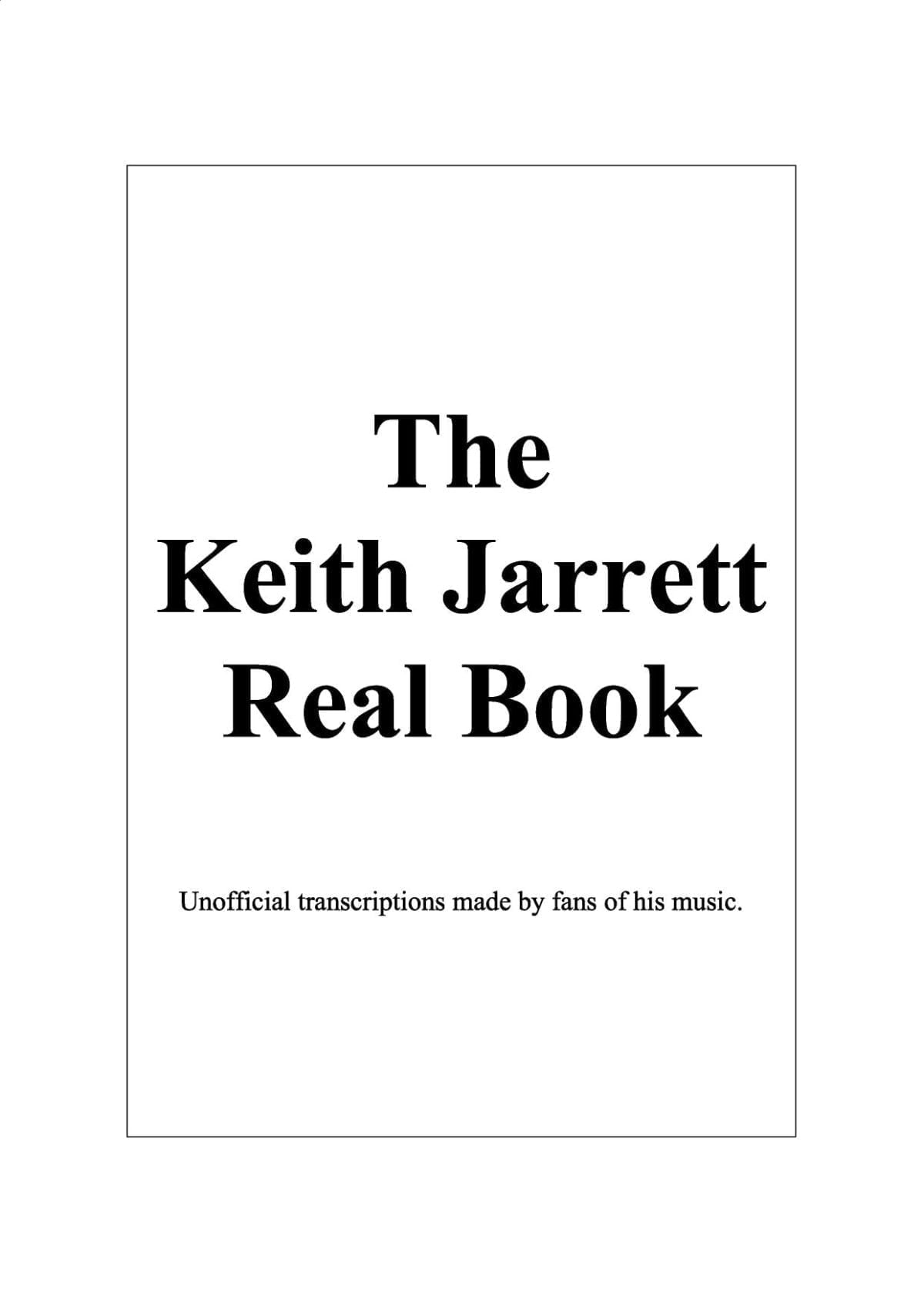 keith jarrett transcriptions scribd