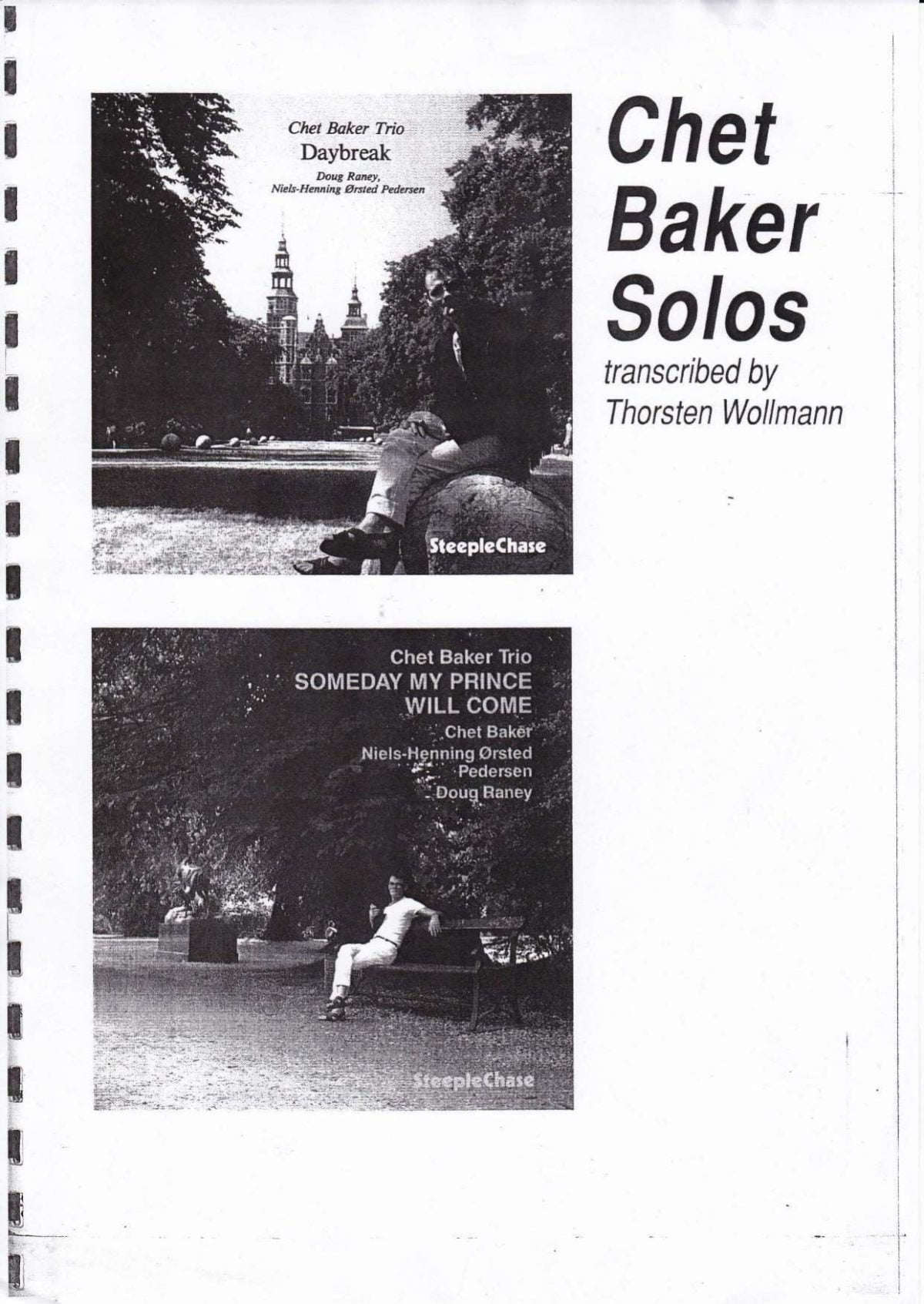Chet Baker, 1929-1988 (sheet music Jazz transcriptions)