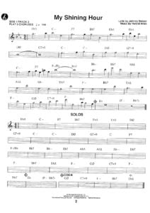 sheet music jazz play along