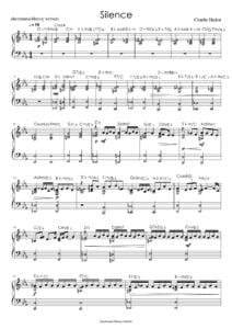 silence sheet music download partitura partition spartiti