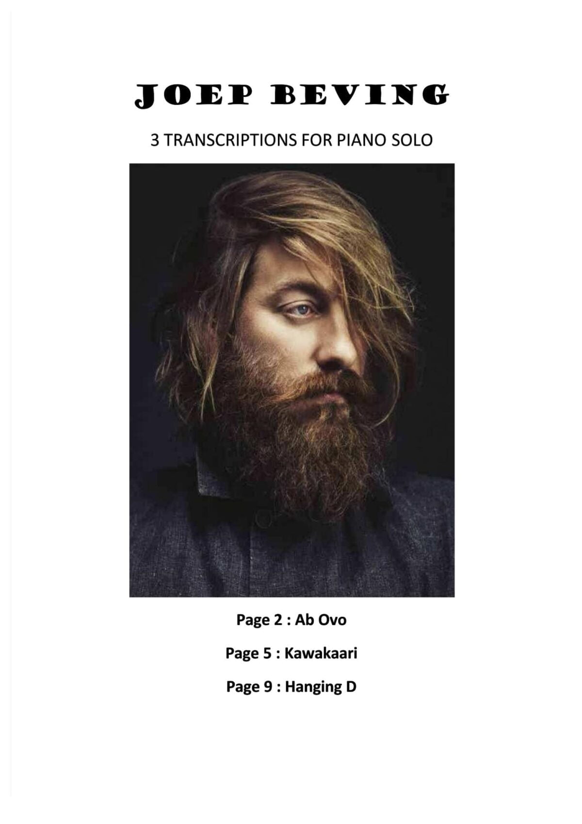 Joep Beving The Light She Brings Piano Solo sheet music