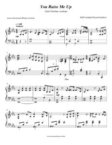 secret garden sheet music score download partitura partition spartiti 楽譜
