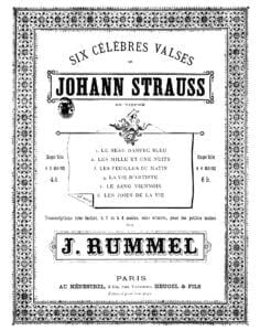 johann strauss sheet music score download partitura partition spartiti 楽譜