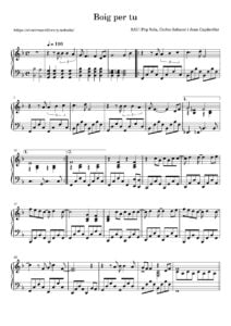 sheet music