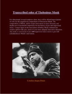 thelonious monk sheet music