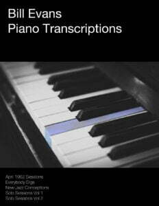 jazz transcriptions bill evans sheet music