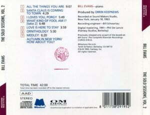 Bill Evans Solo sessions 2