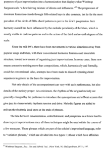 improvisation jazz sheet music