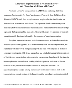 improvisation jazz sheet music