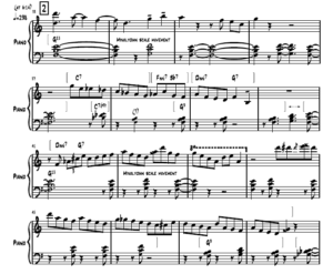 McCOY TYNER jazz sheet music transcription