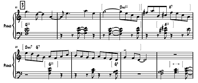 McCOY TYNER jazz sheet music transcription