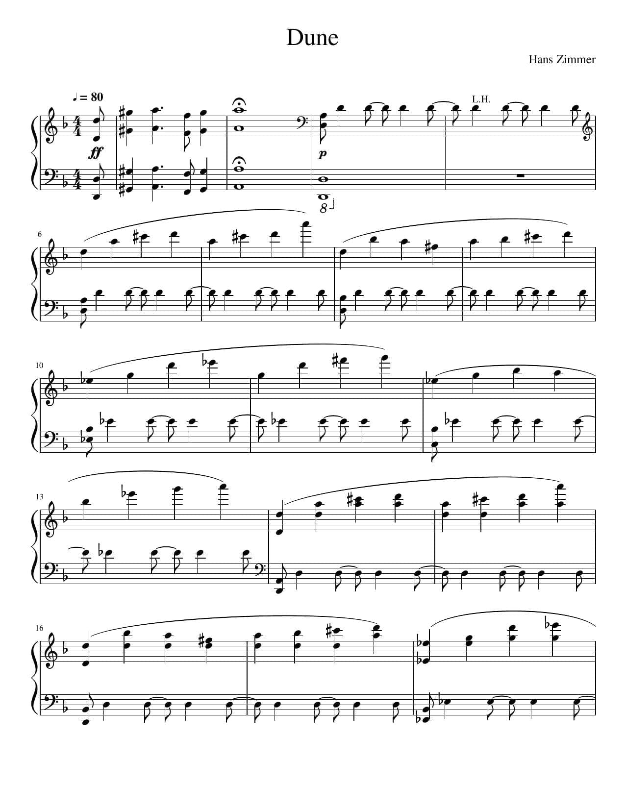 free score download