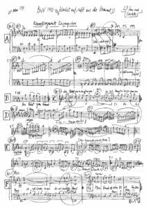 BACH NOTEN SHEET MUSIC