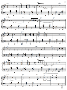 jazz piano sheet music
