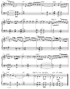 jazz piano sheet music