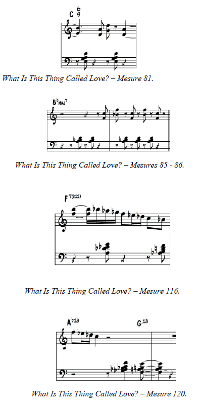 Bill Evans Trio - What Is This Thing Called Love? Musical analysis (sheet music)