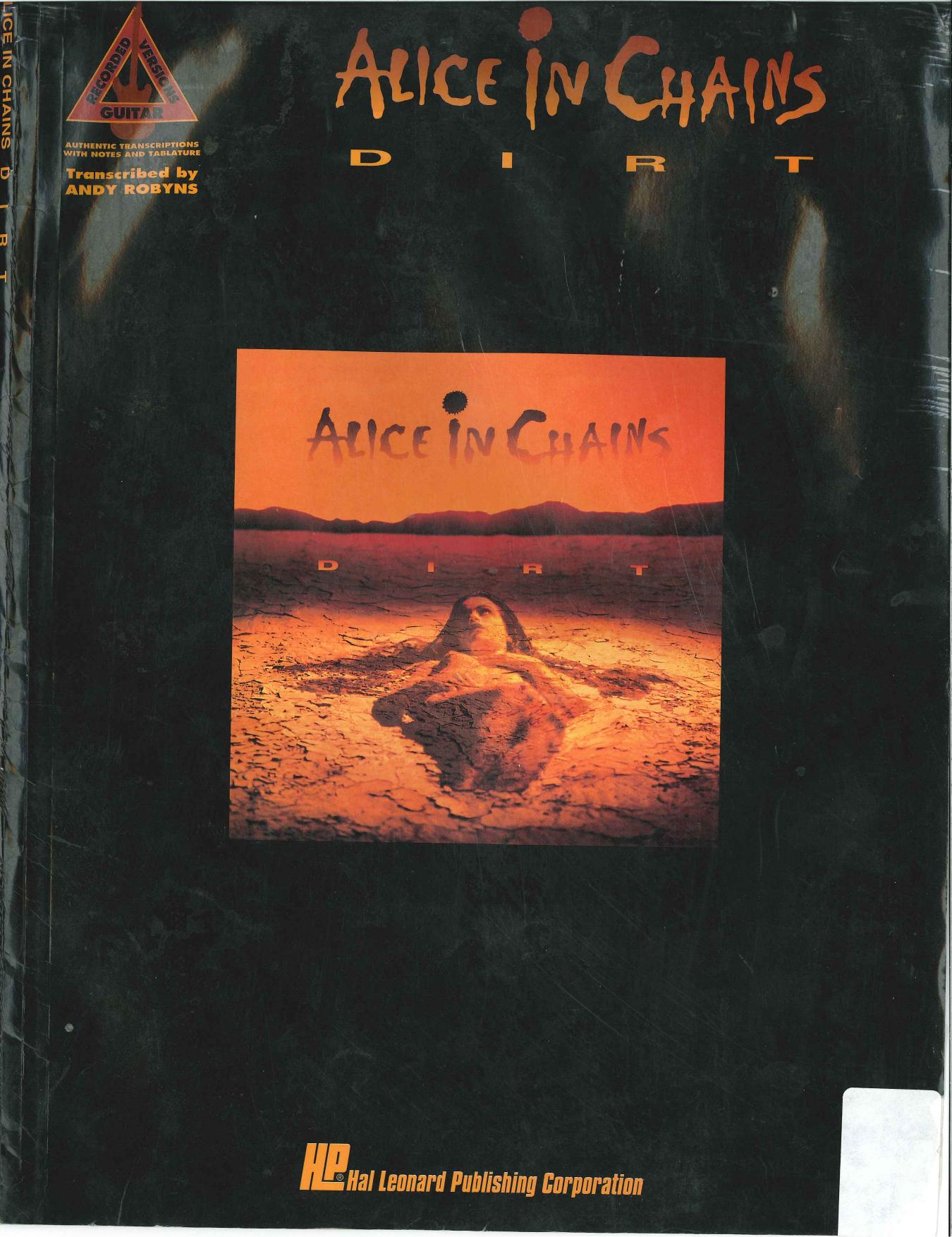 Alice In Chains Dirt Full Album Guitar TAB With Lyrics , Sheet Music ...