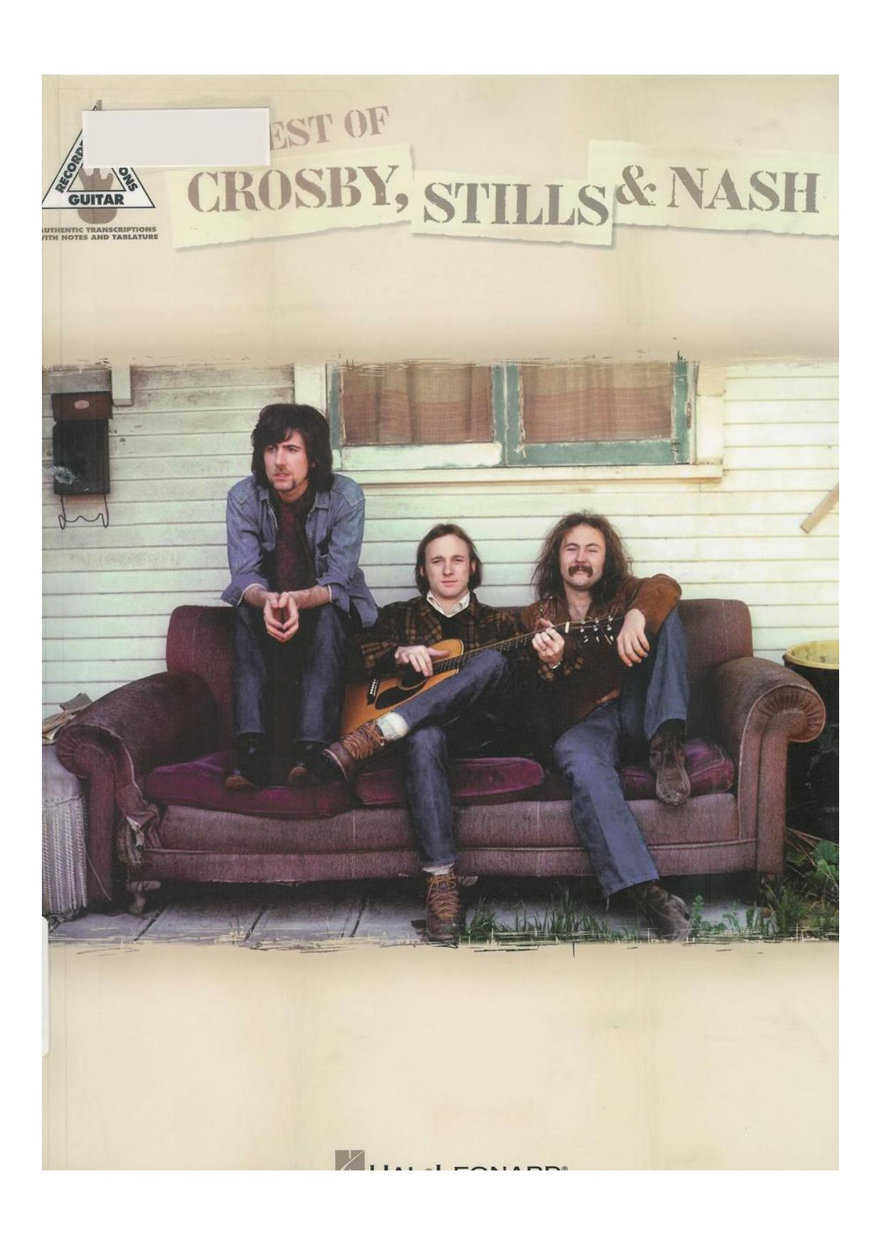 Crosby Stills And Nash Songbook Guitar TABs