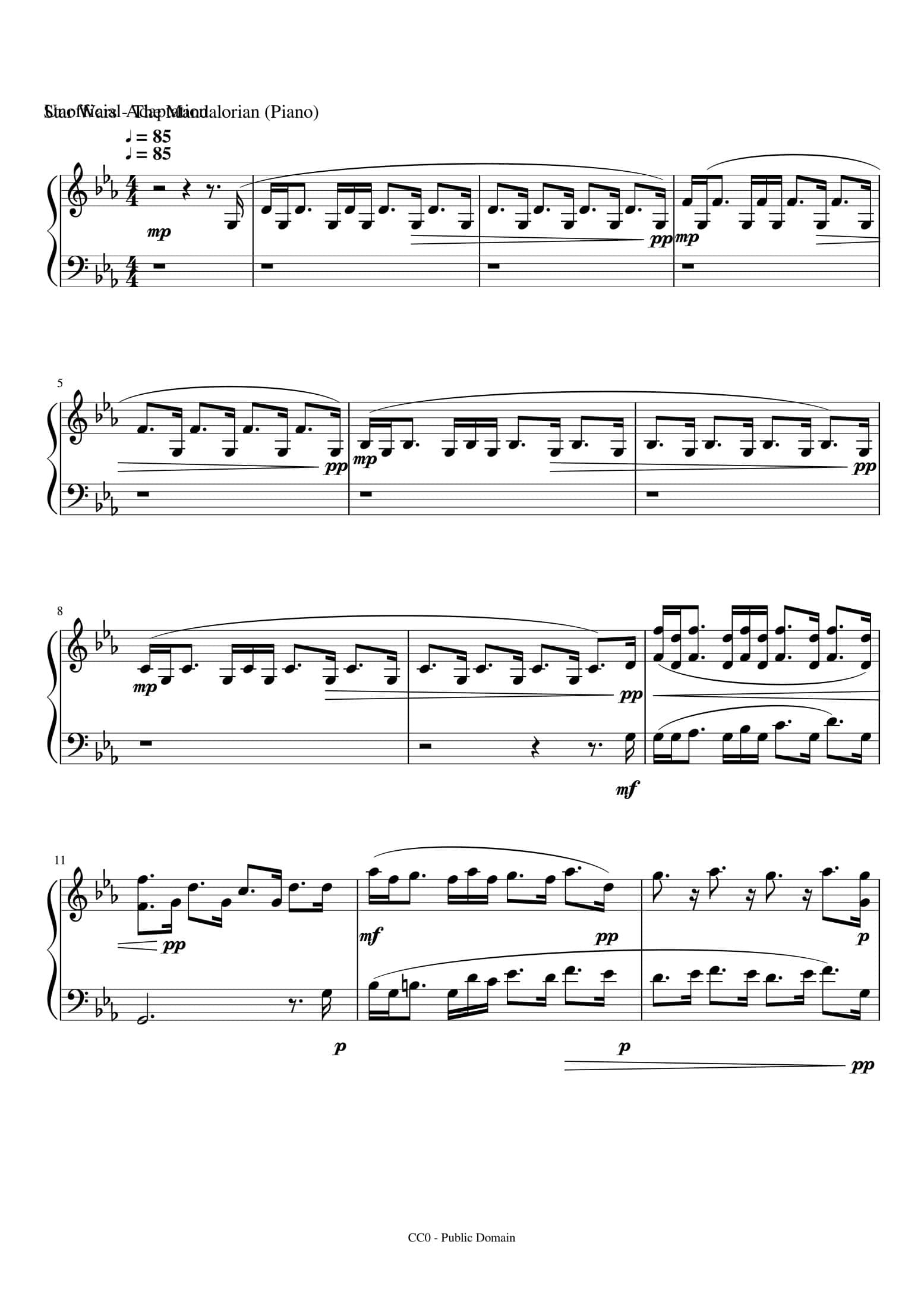 Ludwig Göransson sheet music download partitions gratuites Noten spartiti partituras