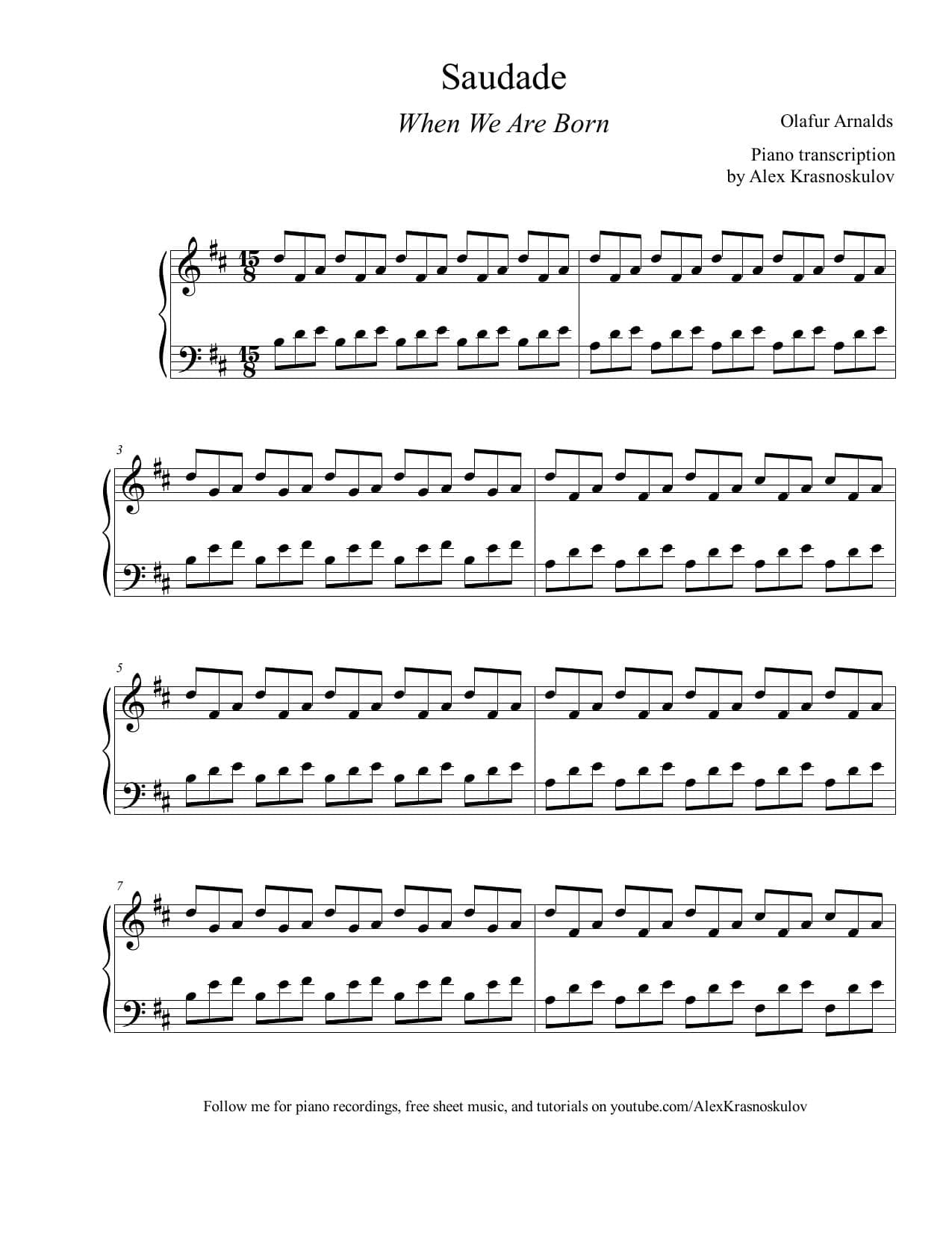 free sheet music partitura partition noten