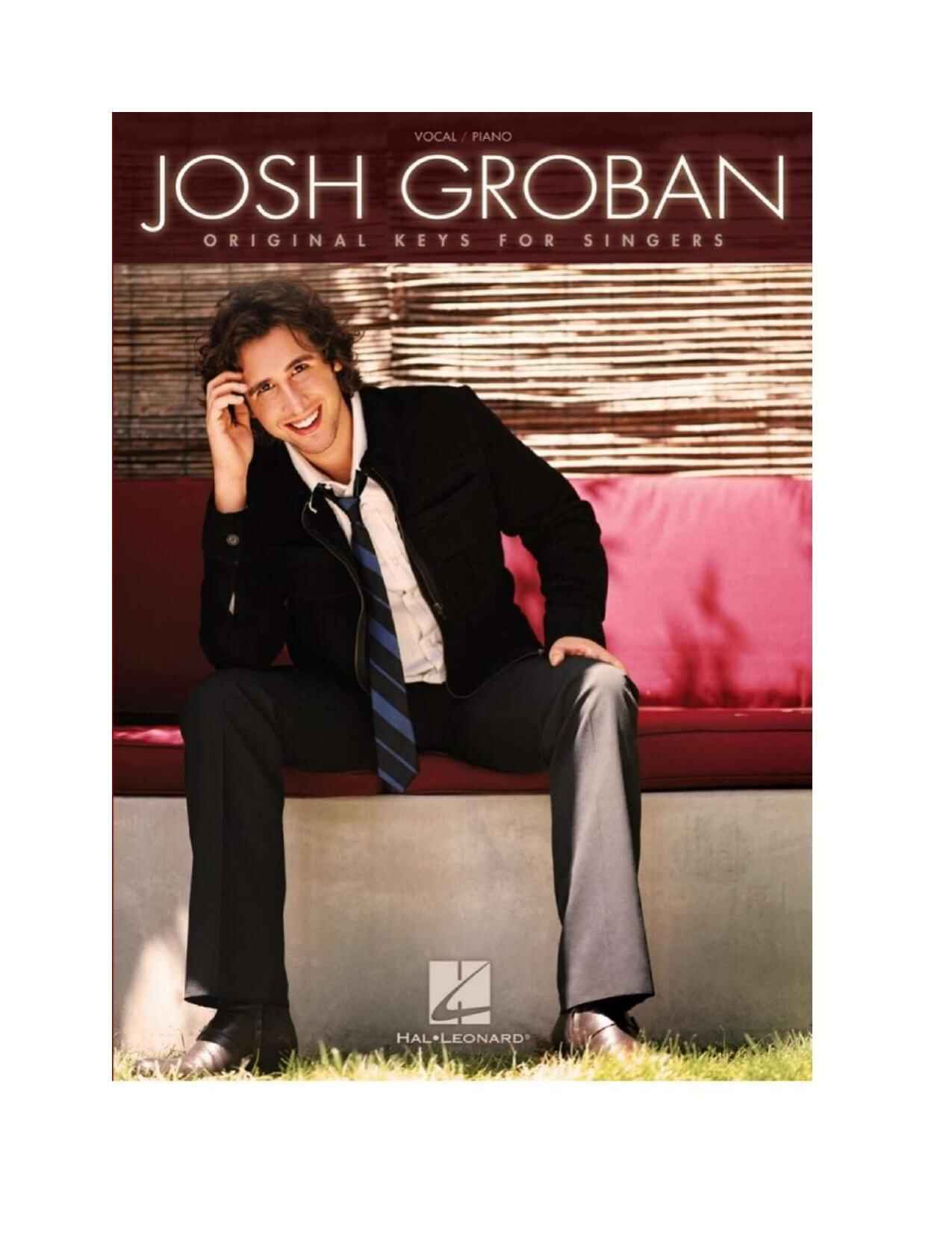 Josh Groban Original Keys For Singers Songbook free sheet music partitura partition noten