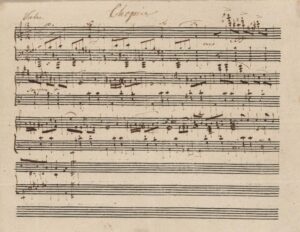 new score by Chopin discovered Piano piece