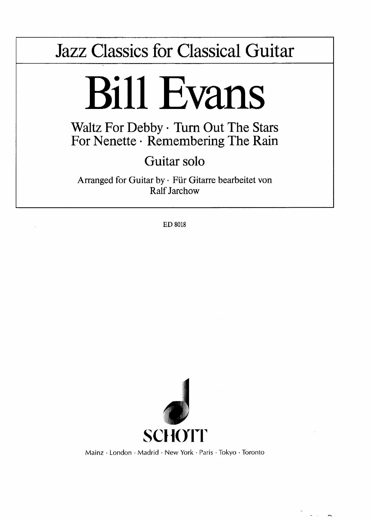The Harmony of Bill Evans (Part 1 - Introduction) sheet music library