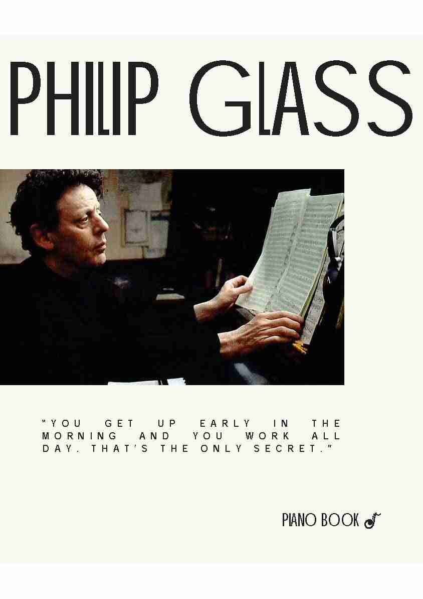 Philip Glass Sheet Music Library partitura Noten spartiti